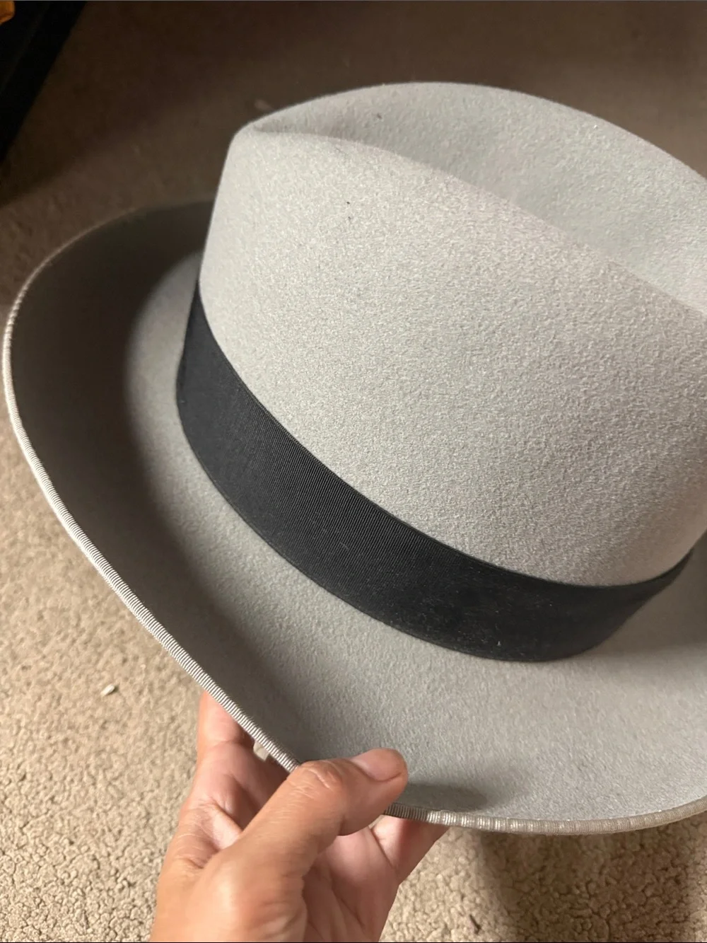 Vintage Dobbs Fifth Avenue Pearl Fleetwood hat size 7 3/8
